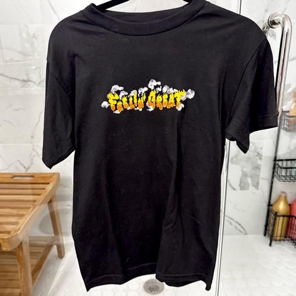 Zumiez NWT Feelin Great Teenage Graphic Tee Small Black Streetwear skate shirt - Picture 1 of 6